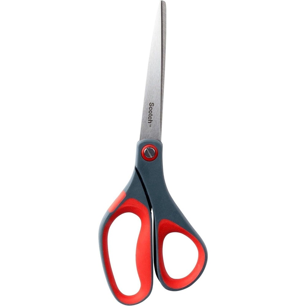 Lot of 3 x 3M Scotch Precision Bent Ultra Edge 8" Scissors Shears - Grey Red - Picture 4 of 6